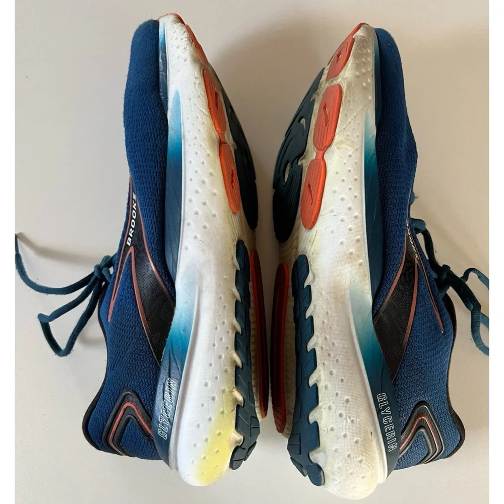 Brooks Glycerin 21 Blue Running Shoes Men’s Size 11.5 - Picture 10 of 15